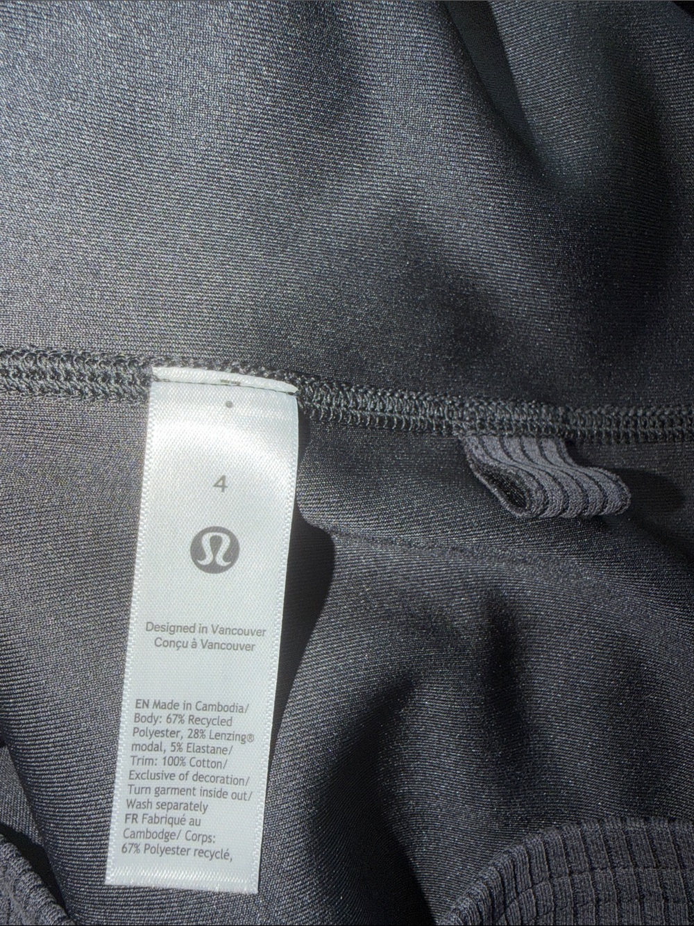 Lululemon Women Ribbed Softstreme Slim-Fit Tank Top Black Dress Size 4 - Picture 10 of 12